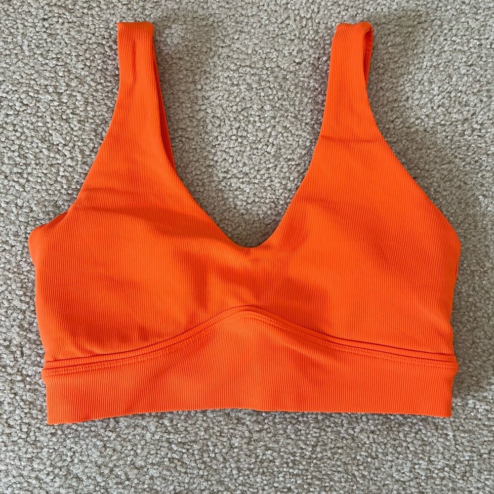 Bold Orange Sports Bra for Women